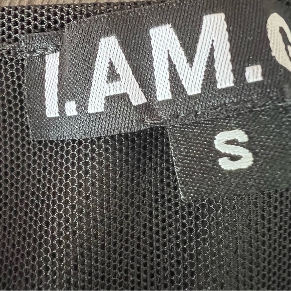 I.AM.GIA Ophelia Black Mesh Ruched Strapless Zip Front Jumpsuit size S J3 - Picture 6 of 8